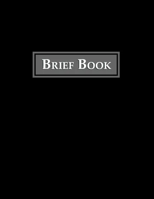 Brief Book: Case Review Brief Template - Paperback