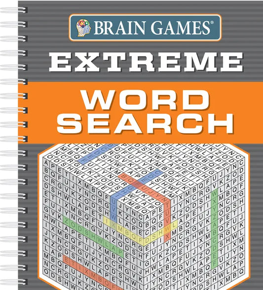 Brain Games - Extreme Word Search (256 Pages) - Spiral