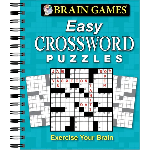 Brain Games - Easy Crossword Puzzles - Spiral