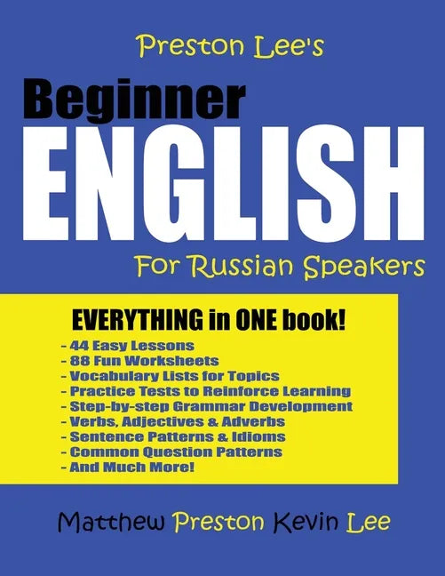 Preston Lee's Beginner English For Russian Speakers - Paperback