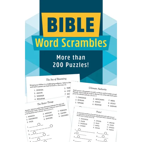 Bible Word Scrambles: More Than 200 Puzzles! - Paperback