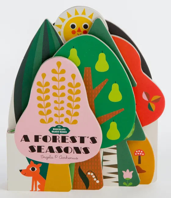 Bookscape Board Books: A Forest's Seasons: (Colorful Children's Shaped Board Book, Forest Landscape Toddler Book) - Board Book