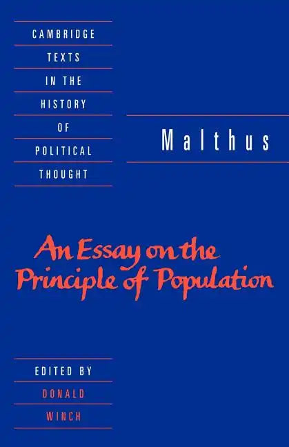 Malthus: 'an Essay on the Principle of Population' - Paperback