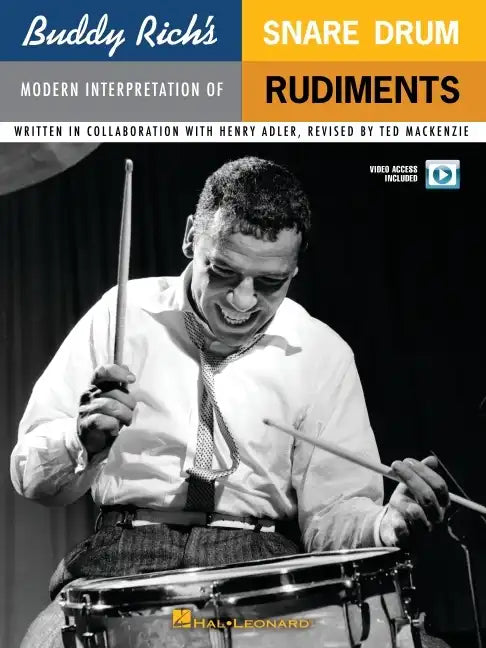 Buddy Rich's Modern Interpretation of Snare Drum Rudiments Book/Online Audio [With DVD] - Paperback