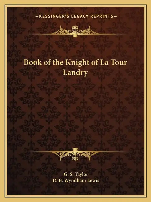 Book of the Knight of La Tour Landry - Paperback