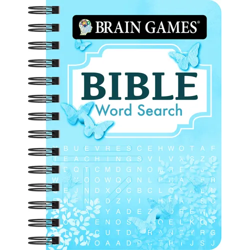 Brain Games - To Go - Bible Word Search (Blue) - Spiral