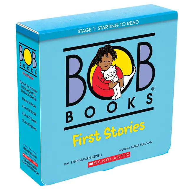 Bob Books - First Stories Box Set Decodable Phonics Books, Ages 4 and Up, Kindergarten (Stage 1: Starting to Read) - Boxed Set