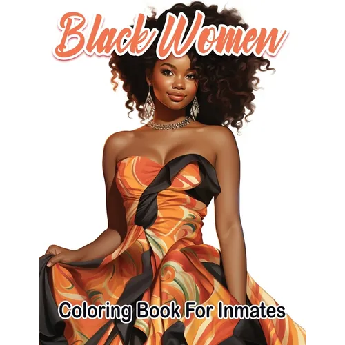 Black Woman coloring book for inmates - Paperback