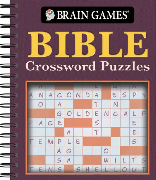 Brain Games - Bible Crossword Puzzles - Spiral