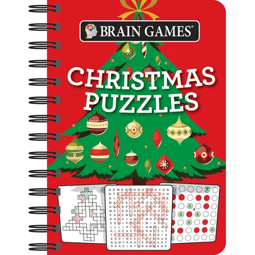 Brain Games - To Go - Christmas Puzzles (Christmas Tree Cover): Volume 1 - Spiral