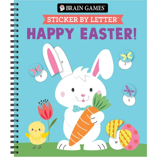 Brain Games - Sticker by Letter: Happy Easter! - Spiral