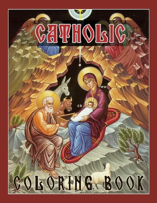 Catholic Coloring Book: Catholic Saints for Kids, Heavenly Friends, Catholic Coloring Books for Kids - Paperback