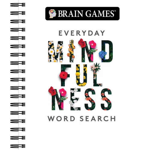 Brain Games - Everyday Mindfulness Word Search (White) - Spiral