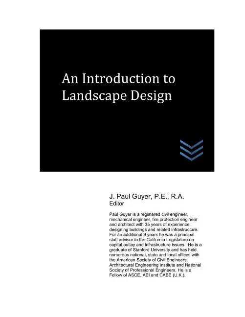 An Introduction to Landscape Design - Paperback