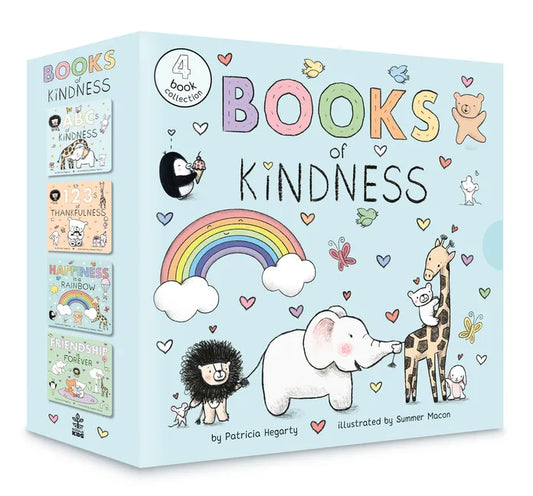 Books of Kindness: ABCs of Kindness; 123s of Thankfulness; Happiness Is a Rainbow; Friendship Is Forever - Hardcover
