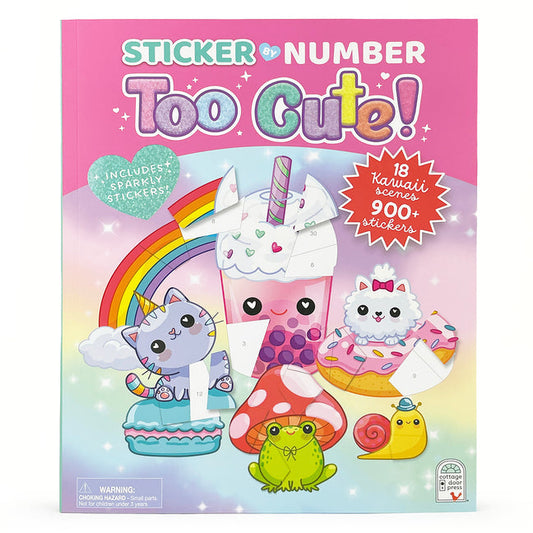 Sticker by Number Too Cute! - Paperback