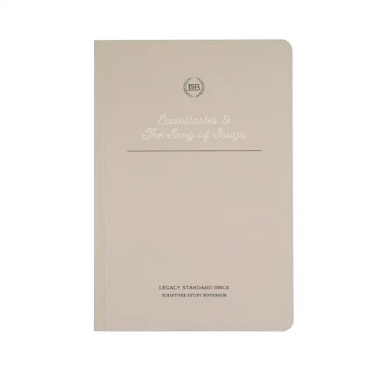 Lsb Scripture Study Notebook: Ecclesiastes & Song of Songs: Legacy Standard Bible - Paperback