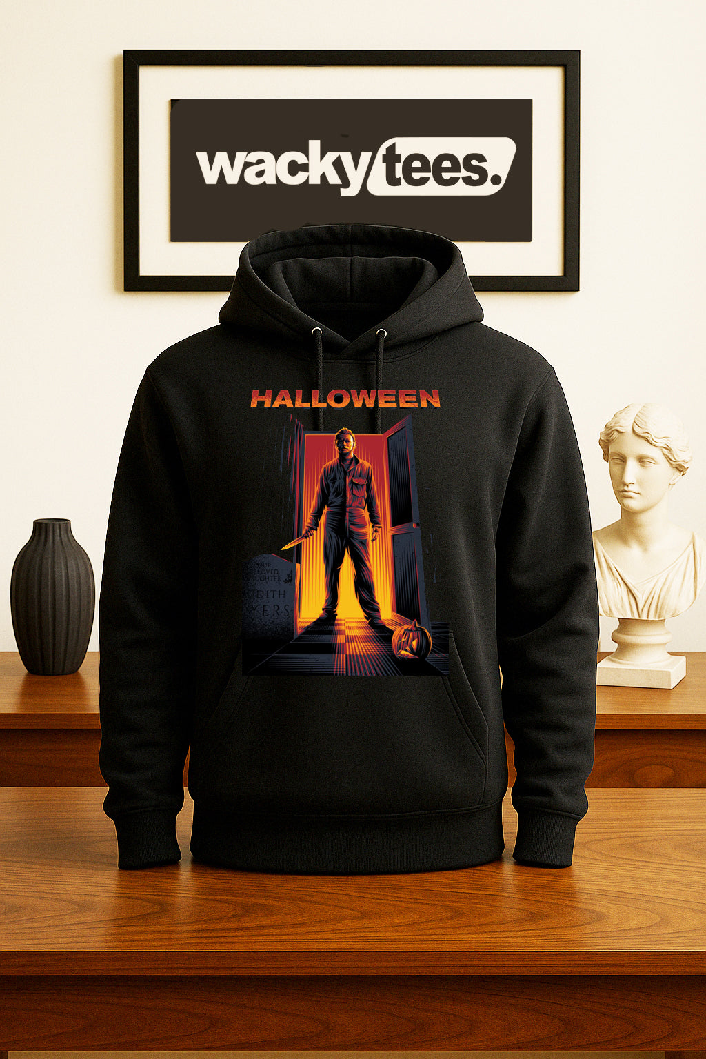 Halloween Michael Myers Door Horror Terror Halloween Graphic Tee Shirt