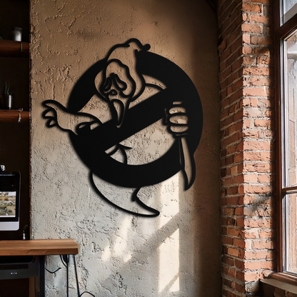 Ghost Scream Inspired Metal Wall Art – Horror Comedy Themed Home Decor Panel- KAF638