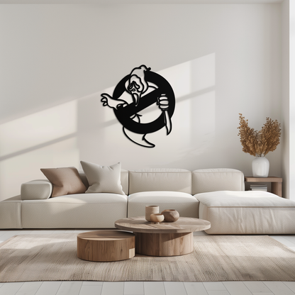 Ghost Scream Inspired Metal Wall Art – Horror Comedy Themed Home Decor Panel- KAF638