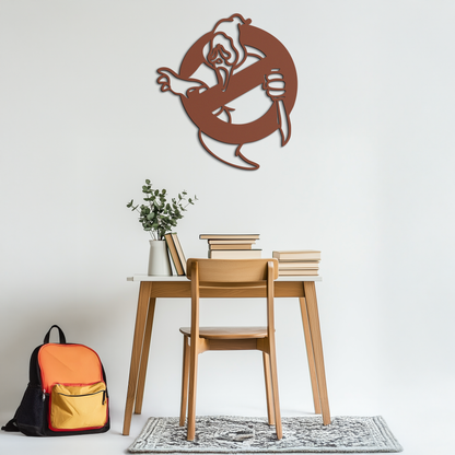 Ghost Scream Inspired Metal Wall Art – Horror Comedy Themed Home Decor Panel- KAF638