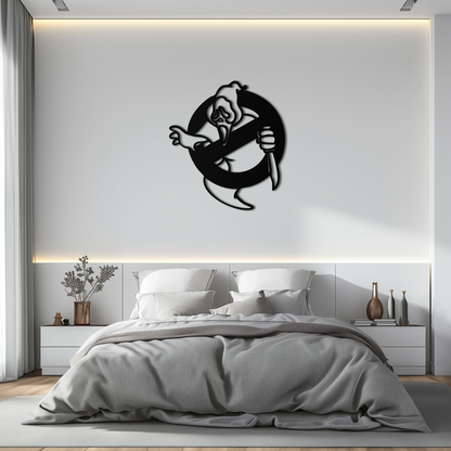 Ghost Scream Inspired Metal Wall Art – Horror Comedy Themed Home Decor Panel- KAF638