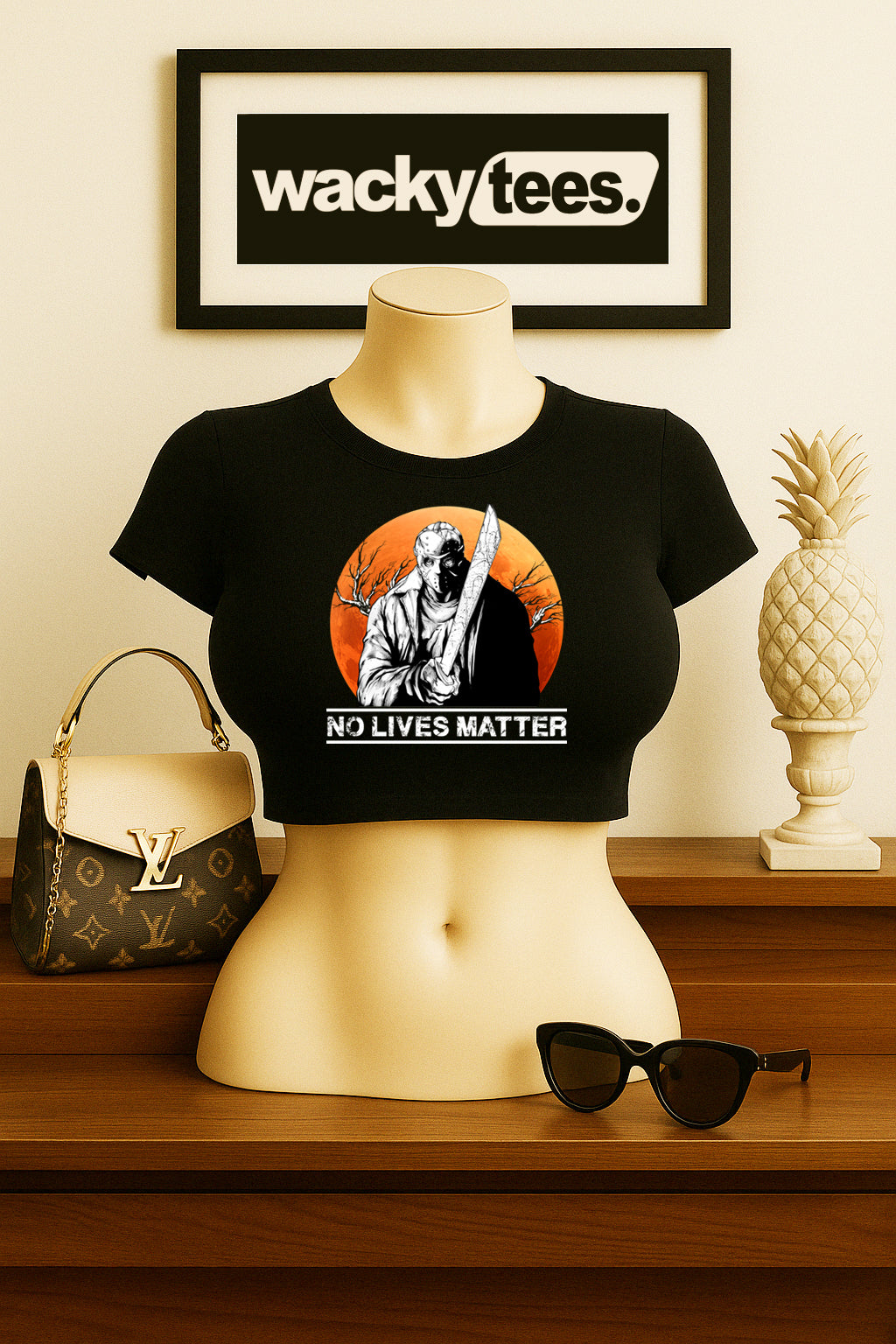 No Lives Matter Jason Voorhees Horror Terror Halloween Graphic Tee Shirt