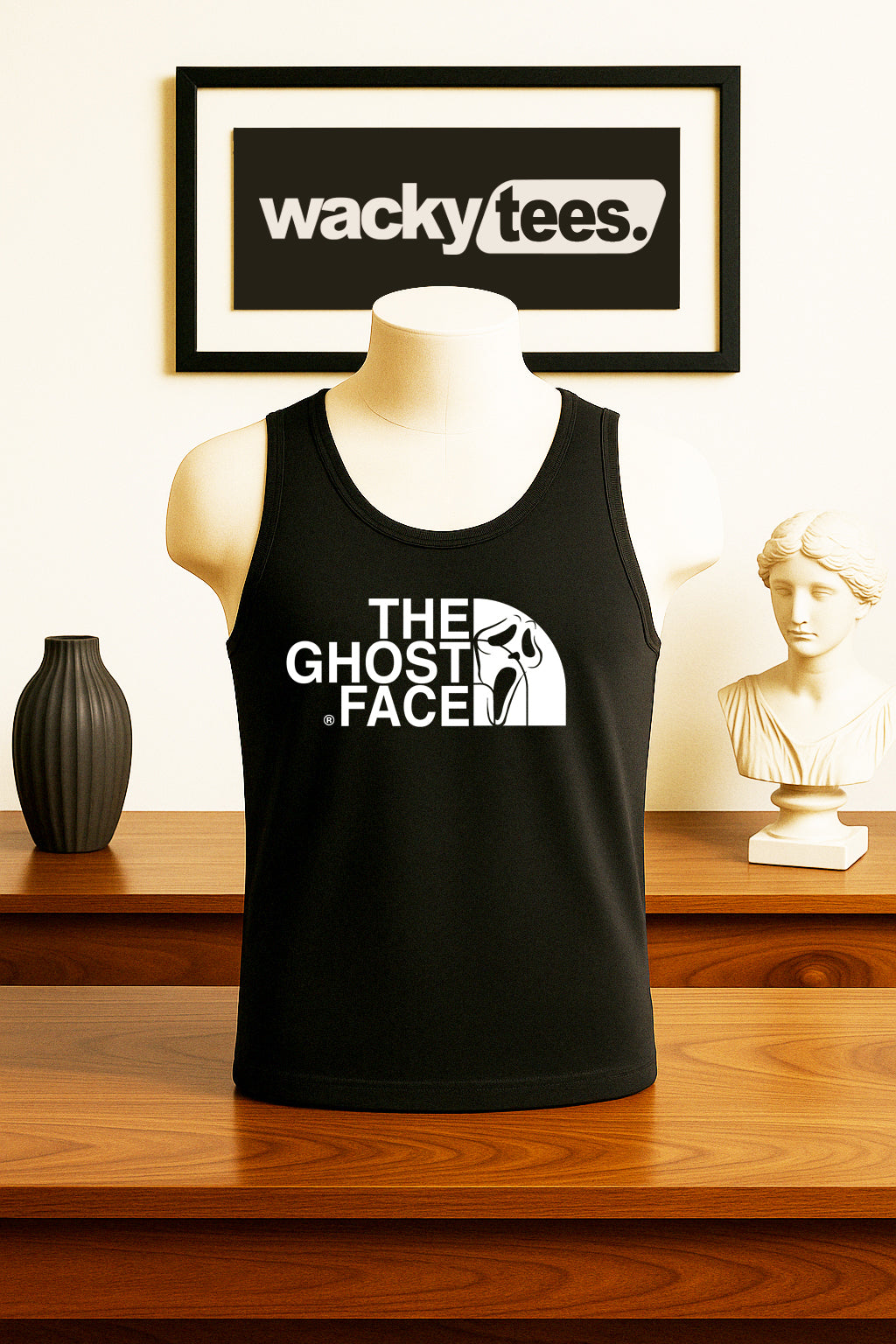 The Ghost Face Horror Scream Terror Halloween Graphic Tee Shirt