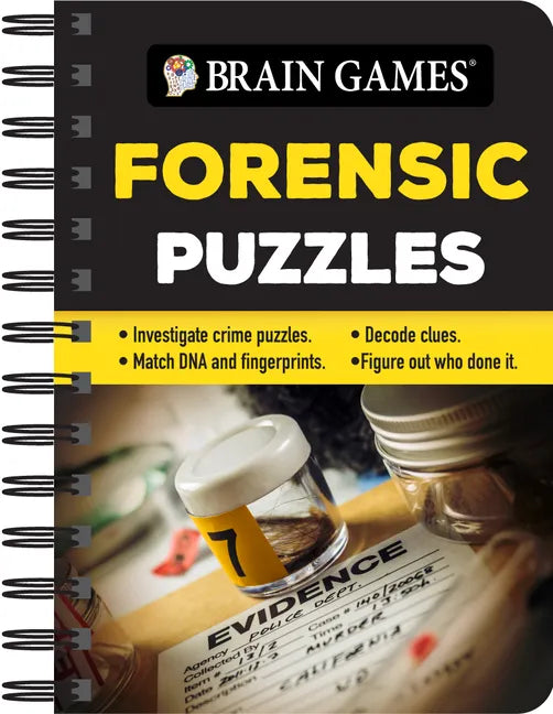 Brain Games - To Go - Forensic Puzzles: Investigate Crime Puzzles - Match DNA and Fingerprints - Decode Clues - Figure Out Who Done It - Spiral