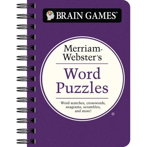 Brain Games - To Go - Merriam-Webster's Word Puzzles: Word Searches, Crosswords, Anagrams, Scrambles, and More! - Spiral
