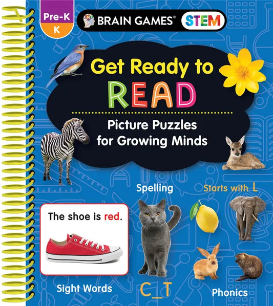 Brain Games Stem - Get Ready to Read: Picture Puzzles for Growing Minds - Spiral