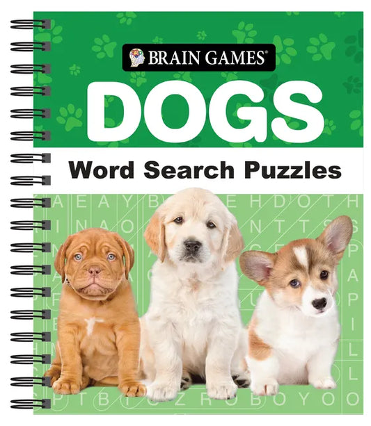 Brain Games - Dogs Word Search Puzzles - Spiral