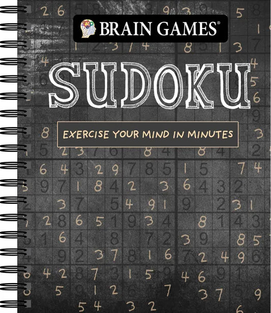 Brain Games - Sudoku (Chalkboard #1): Exercise Your Mind in Minutes Volume 1 - Spiral