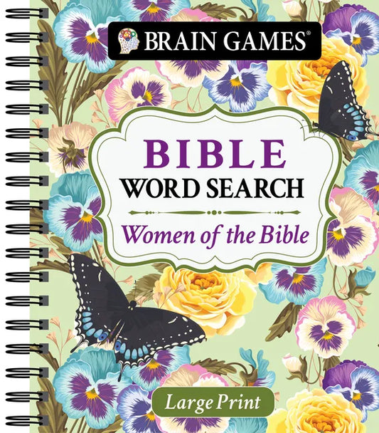 Brain Games - Large Print Bible Word Search: Women of the Bible - Spiral