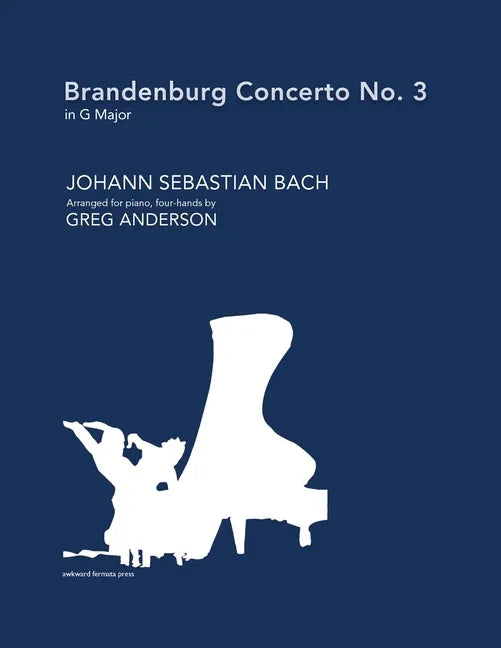 Brandenburg Concerto No. 3 in G major (arranged for piano, four-hands) - Paperback
