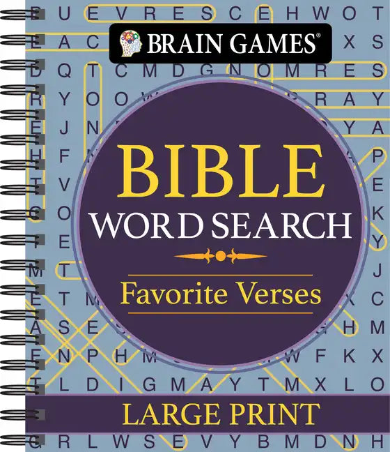Brain Games - Bible Word Search: Favorite Verses - Large Print - Spiral