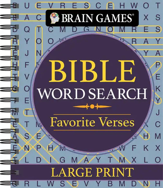 Brain Games - Bible Word Search: Favorite Verses - Large Print - Spiral