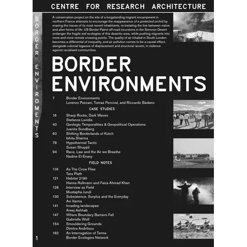 Border Environments: CRA #1 - Paperback