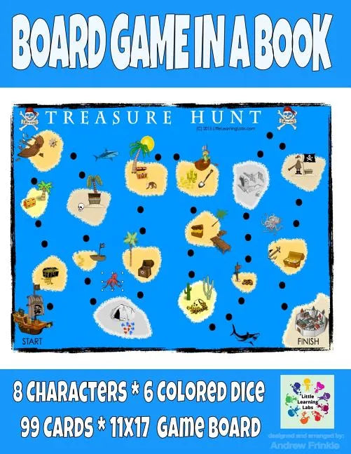 Board Game in a Book - Treasure Hunt - Paperback