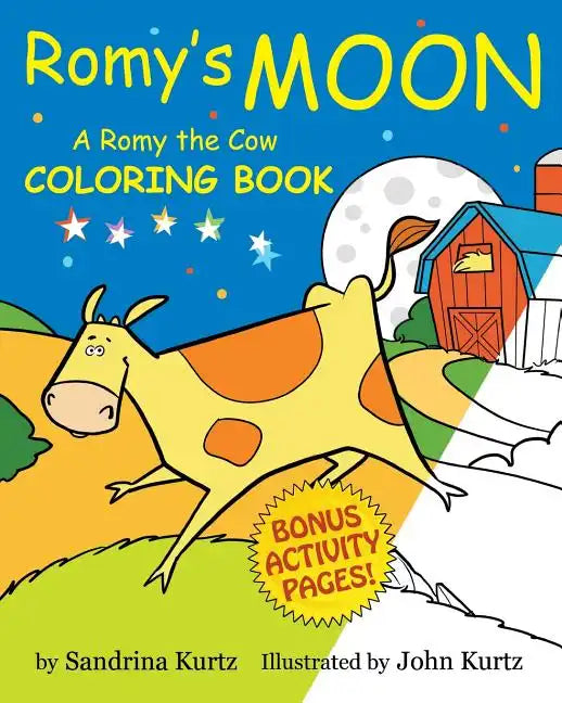 Romy's Moon Coloring Book: A Romy the Cow Coloring Book - Paperback