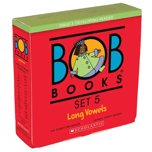 Bob Books - Long Vowels Box Set Phonics, Ages 4 and Up, Kindergarten, First Grade (Stage 3: Developing Reader) - Boxed Set