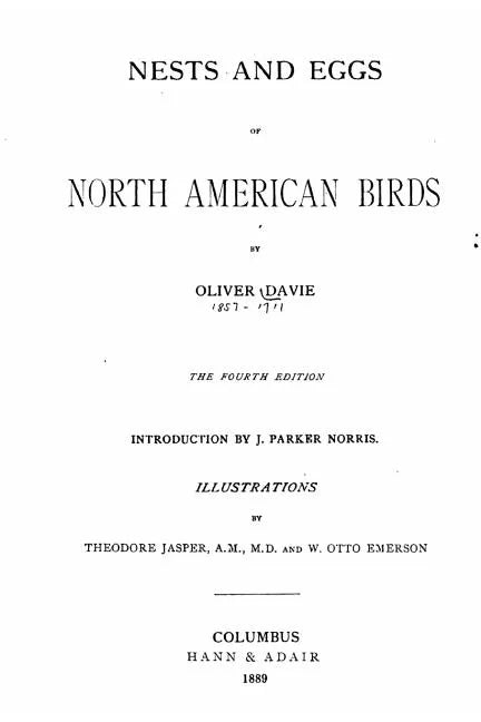 Nests and Eggs of North American Birds - Paperback