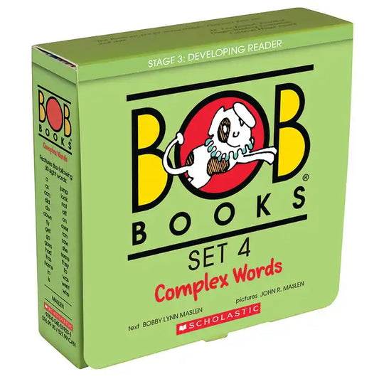 Bob Books - Complex Words Box Set Phonics, Ages 4 and Up, Kindergarten, First Grade (Stage 3: Developing Reader) - Boxed Set