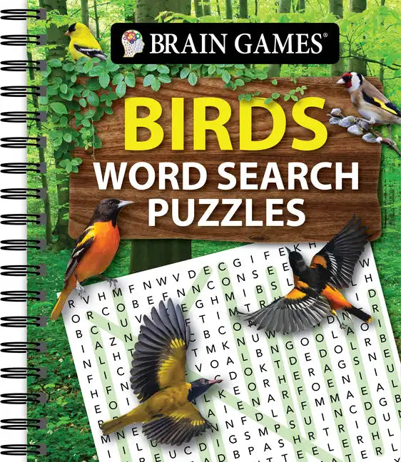 Brain Games - Birds Word Search Puzzles - Spiral