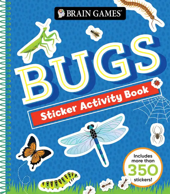 Brain Games - Sticker Activity Book: Bugs - Spiral
