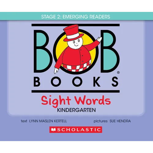 Bob Books - Sight Words Kindergarten Hardcover Bind-Up Phonics, Ages 4 and Up, Kindergarten (Stage 2: Emerging Reader) - Hardcover