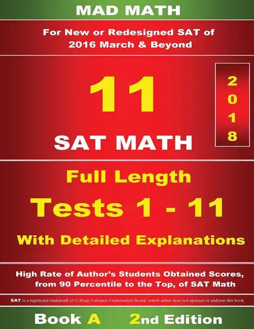 Book A Redesigned SAT Math Tests 1-11 - Paperback