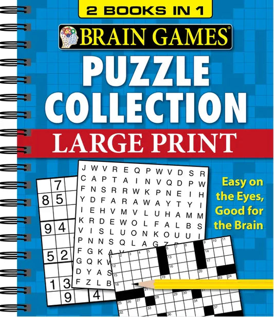 Brain Games - 2 Books in 1 - Puzzle Collection - Spiral