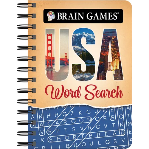 Brain Games - To Go - USA Word Search - Spiral