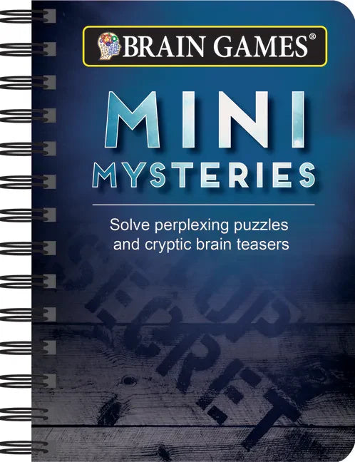 Brain Games - To Go - Mini Mysteries: Solve Perplexing Puzzles and Cryptic Brain Teasers - Spiral